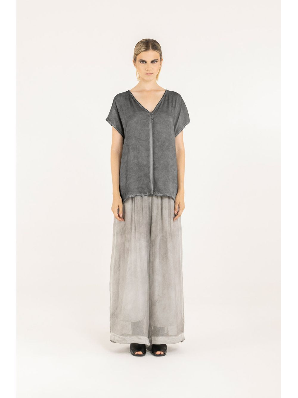 T-shirt Sanctamuerte Donna - Grigio