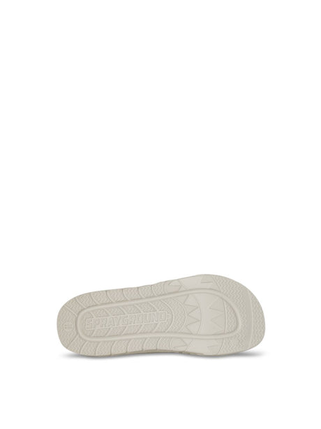 Ciabatte Sprayground SHARK SLIDE Unisex - Bianco