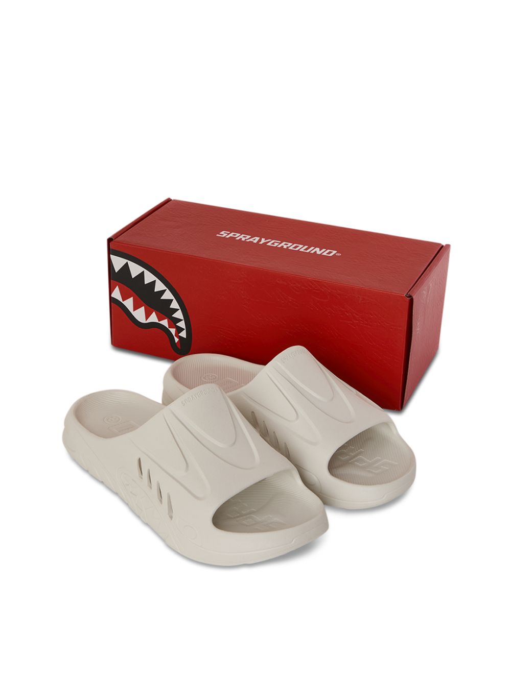 Ciabatte Sprayground SHARK SLIDE Unisex - Bianco