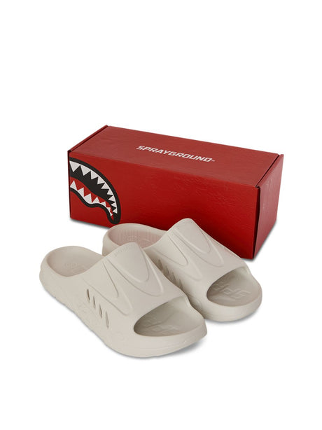 Ciabatte Sprayground SHARK SLIDE Unisex - Bianco