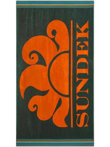 Telo Mare Sundek CLASSIC LOGO TOWEL Unisex - Verde