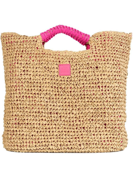 Borsa Mare Sundek LAI STRAW BAG Unisex - Rosa