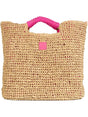 Borsa Mare Sundek LAI STRAW BAG Unisex - Rosa