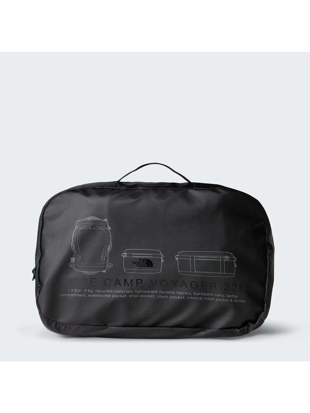Borsone The North Face BASE CAMP VOYAGER DUFFEL 32L Uomo - Nero