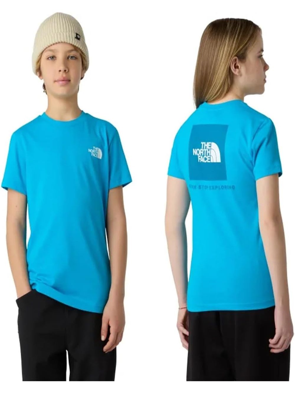 T-shirt The North Face TEEN BOX NSE SS Unisex Bambino - Blu