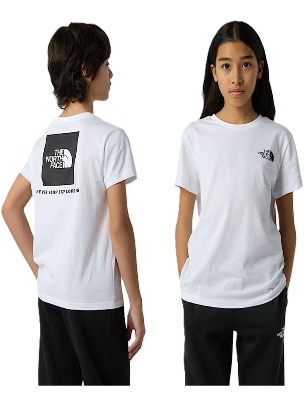 T-shirt The North Face TEEN BOX NSE SS Unisex Bambino - Bianco