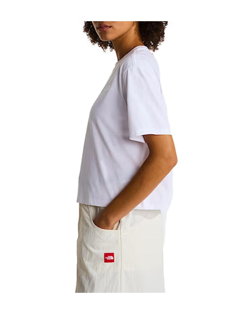 T-shirt The North Face EVOLUTION SIMPLE DOME CROP RLX SS Donna - Bianco