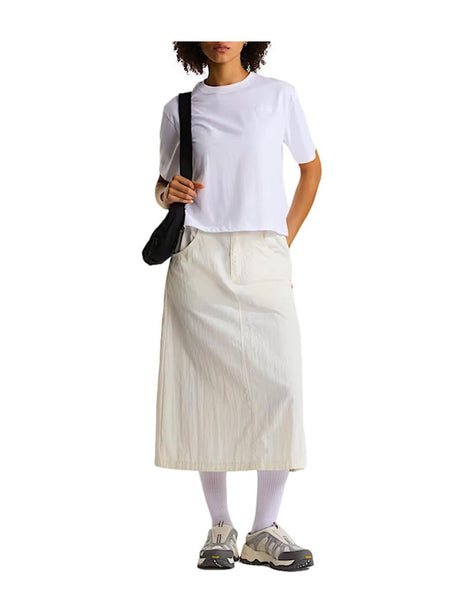 T-shirt The North Face EVOLUTION SIMPLE DOME CROP RLX SS Donna - Bianco