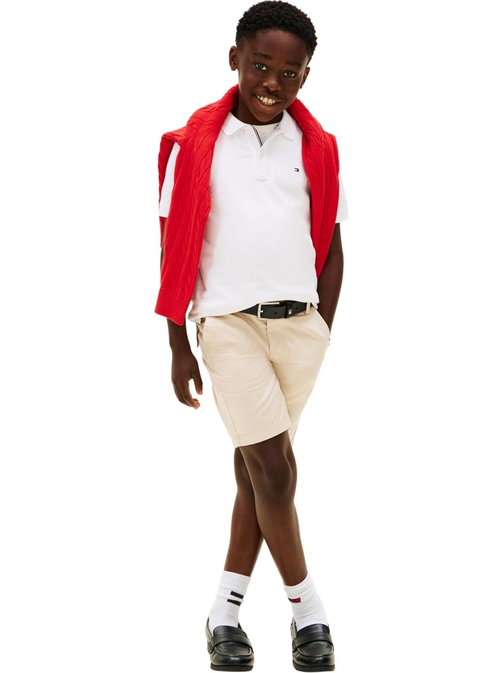 Polo Tommy Hilfiger Bambino - Bianco