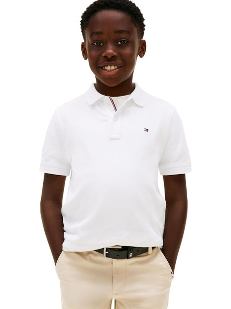 Polo Tommy Hilfiger Bambino - Bianco