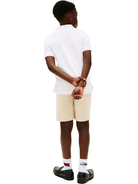 Polo Tommy Hilfiger Bambino - Bianco