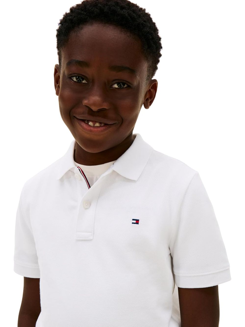Polo Tommy Hilfiger Bambino - Bianco