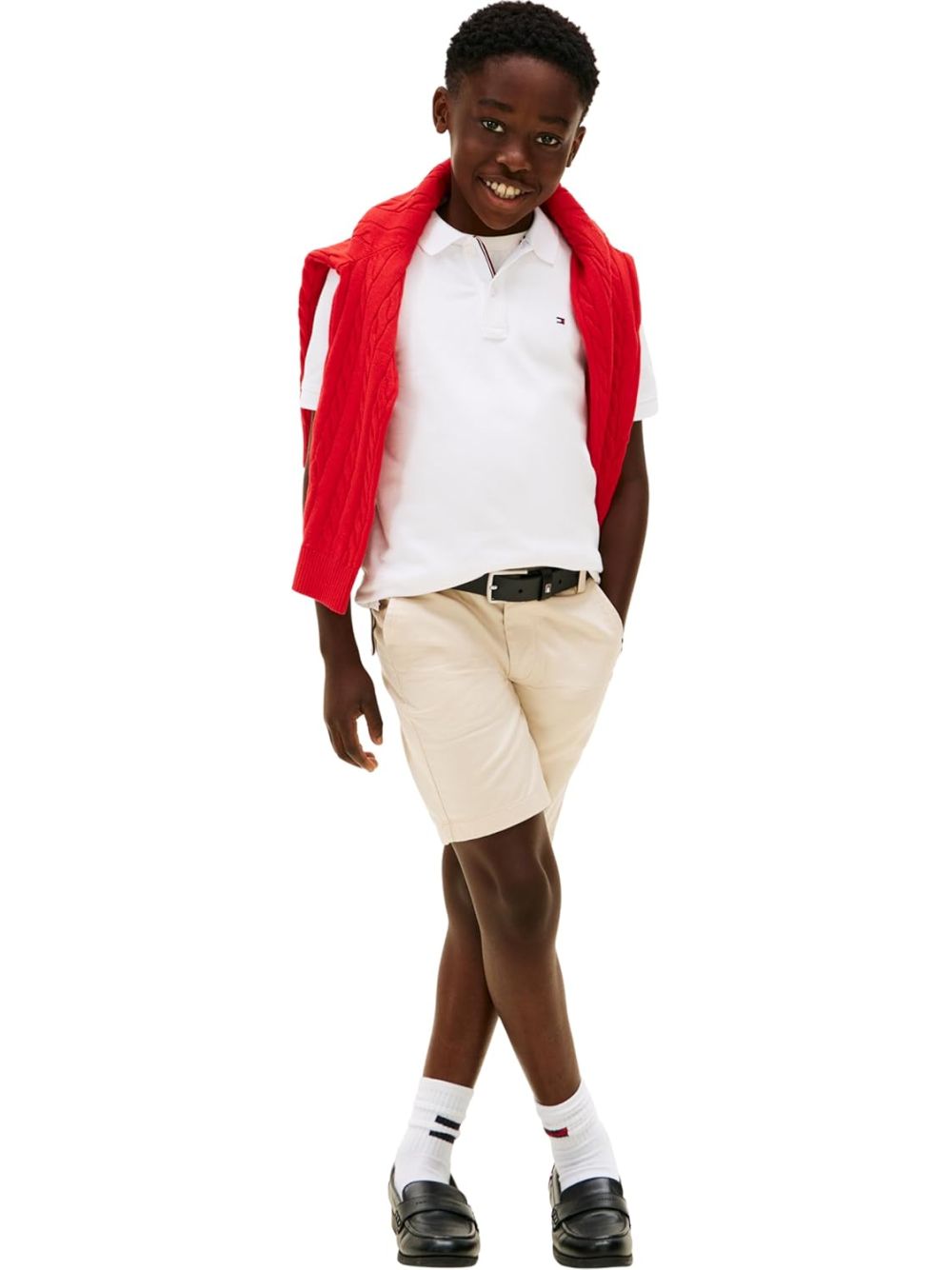 Polo Tommy Hilfiger Bambino - Bianco