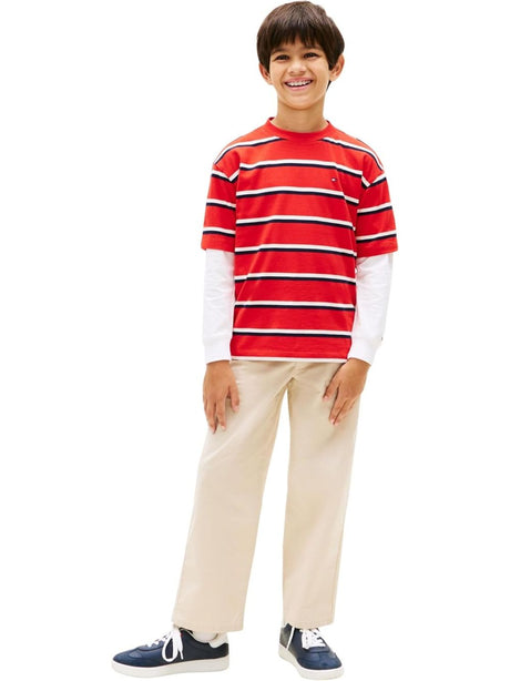 T-shirt Tommy Hilfiger Bambino - Rosso