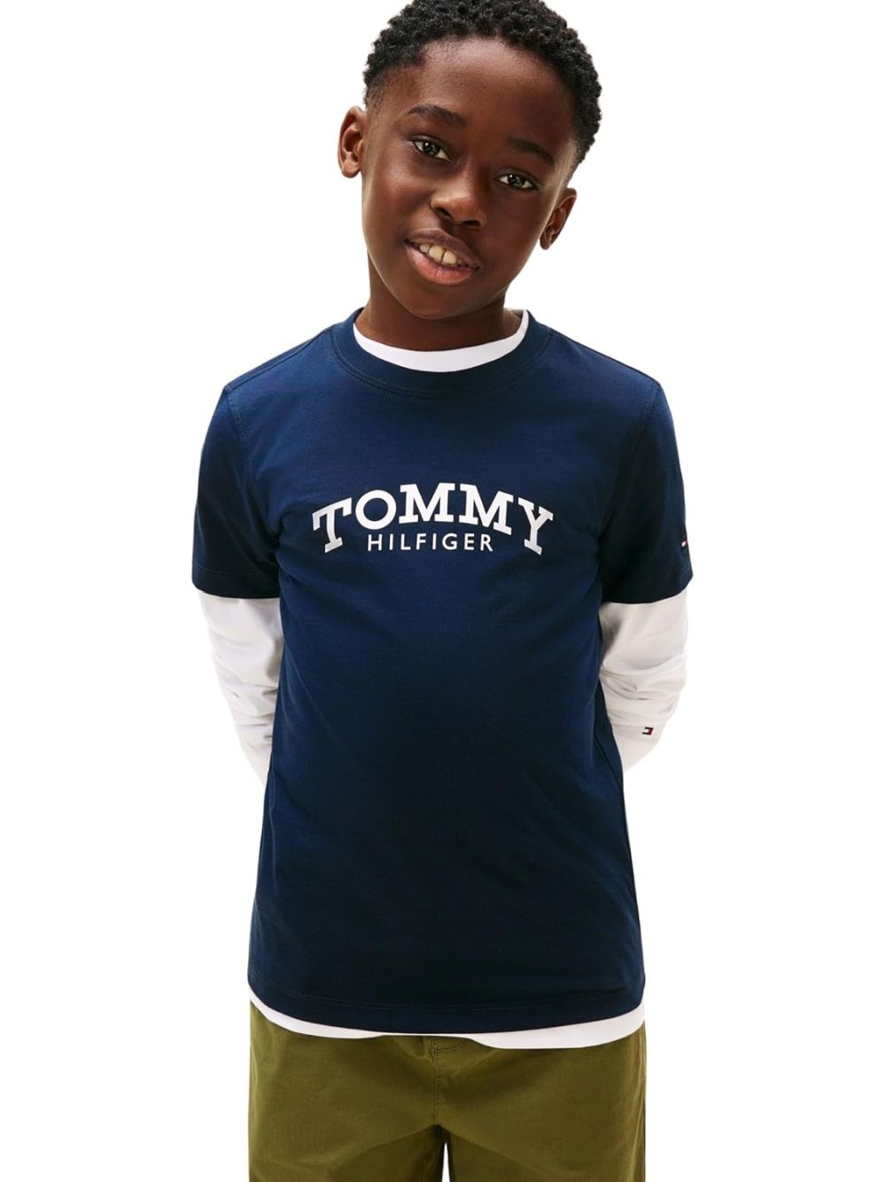 T-shirt Tommy Hilfiger Bambino - Navy