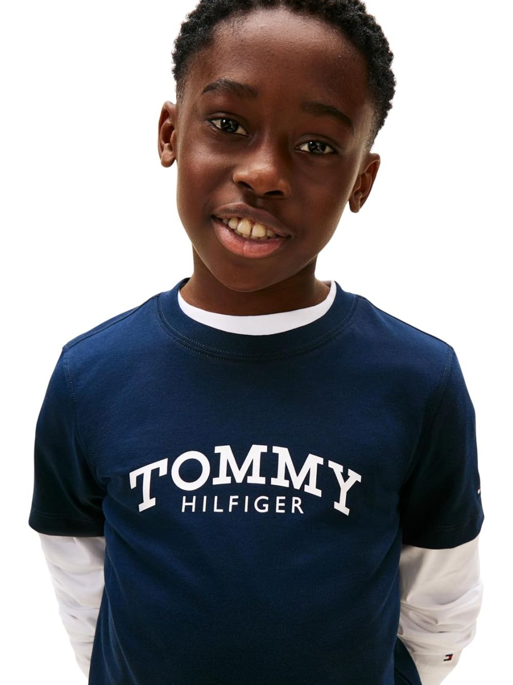 T-shirt Tommy Hilfiger Bambino - Navy