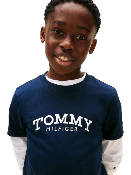 T-shirt Tommy Hilfiger Bambino - Navy