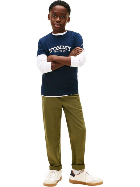 T-shirt Tommy Hilfiger Bambino - Navy