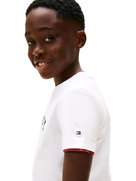 T-shirt Tommy Hilfiger Bambino - Bianco