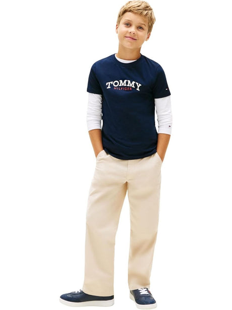 T-shirt Tommy Hilfiger Bambino - Navy