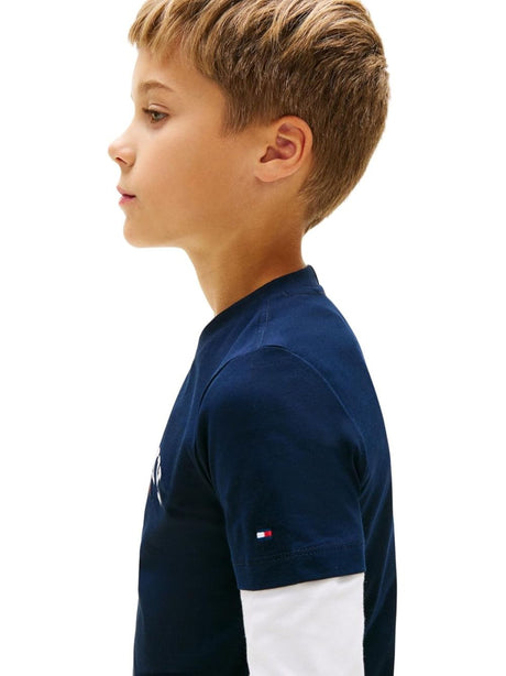 T-shirt Tommy Hilfiger Bambino - Navy