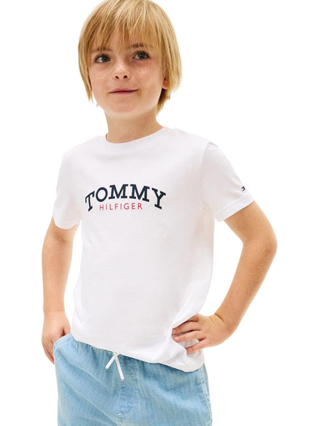T-shirt Tommy Hilfiger Bambino - Bianco