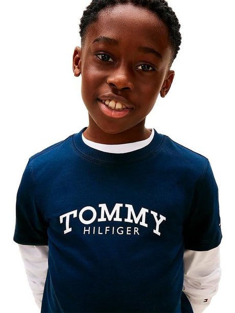 T-shirt Tommy Hilfiger Bambino - Navy