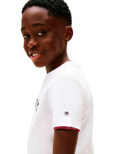 T-shirt Tommy Hilfiger Bambino - Bianco