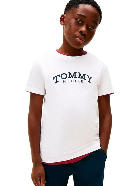 T-shirt Tommy Hilfiger Bambino - Bianco