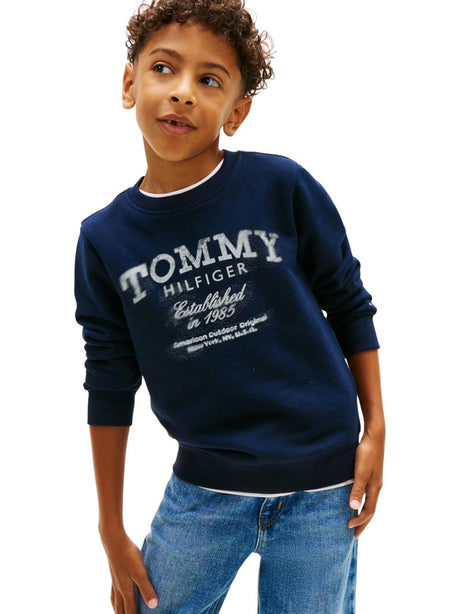 Felpa Tommy Hilfiger Bambino - Navy