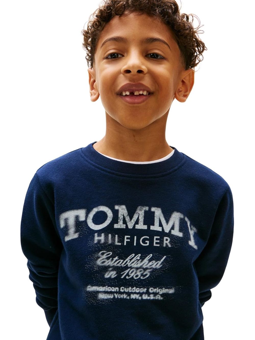 Felpa Tommy Hilfiger Bambino - Navy