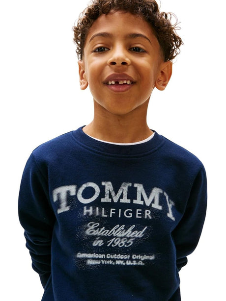 Felpa Tommy Hilfiger Bambino - Navy