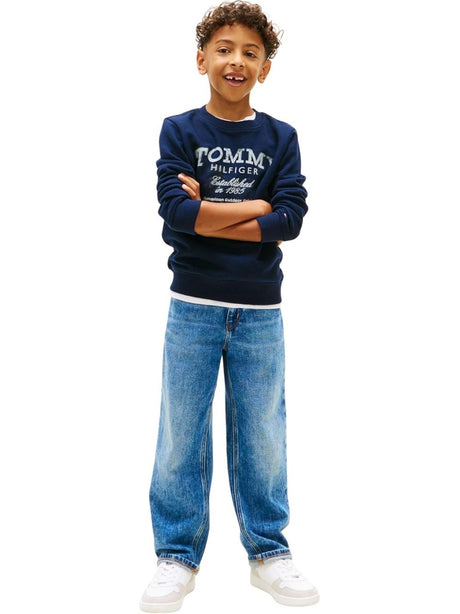 Felpa Tommy Hilfiger Bambino - Navy