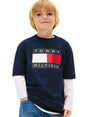T-shirt Tommy Hilfiger Bambino - Navy
