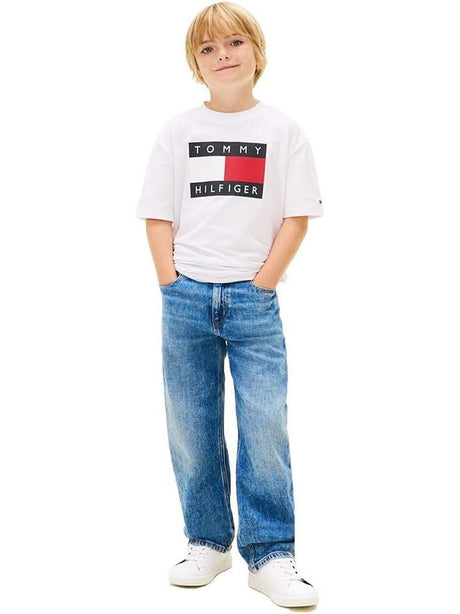 T-shirt Tommy Hilfiger Bambino - Bianco