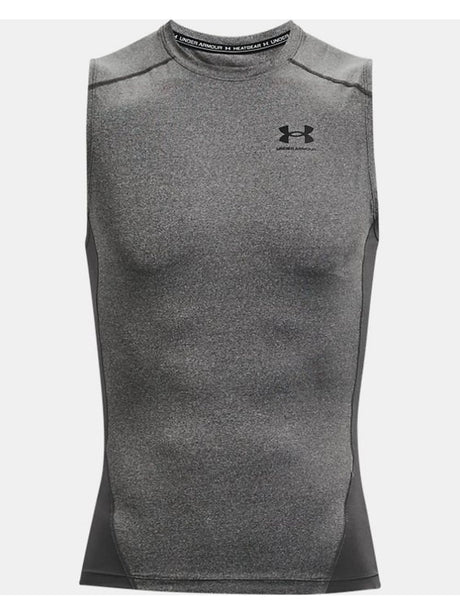 Canottiera Sportiva Under Armour HeatGear Compression Uomo - Grigio
