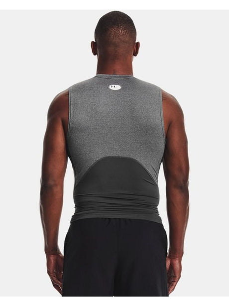 Canottiera Sportiva Under Armour HeatGear Compression Uomo - Grigio