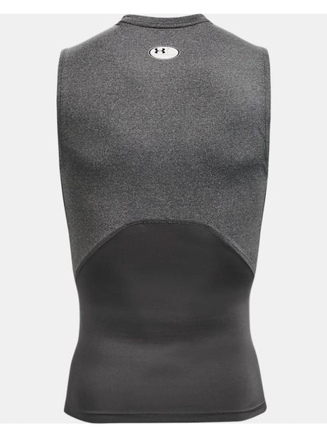 Canottiera Sportiva Under Armour HeatGear Compression Uomo - Grigio