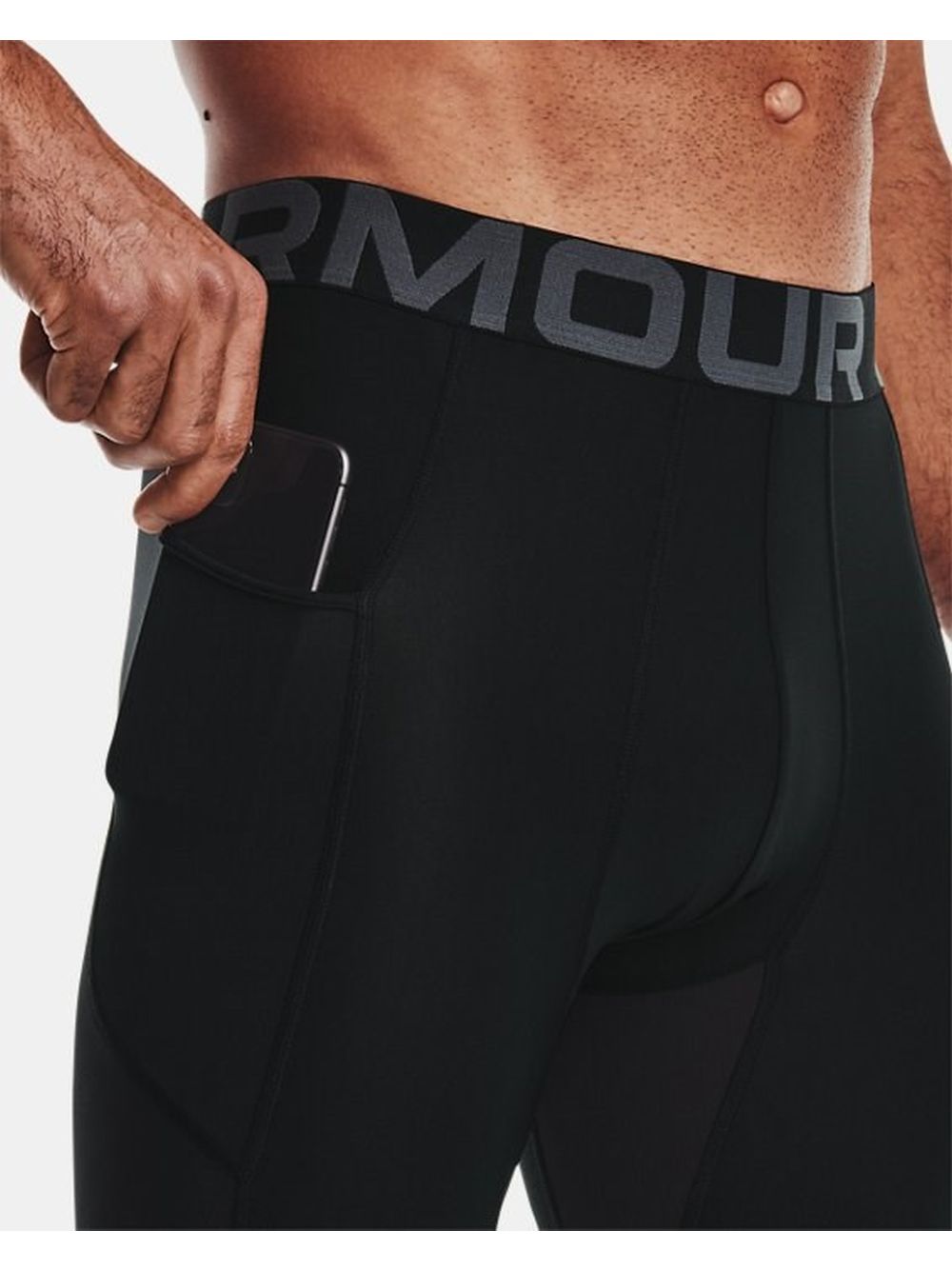 Leggings Under Armour HeatGear Compression 3/4 Uomo - Nero