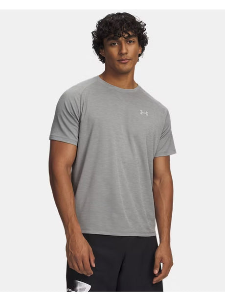 T-shirt Sportiva Under Armour UA Tech Textured Uomo - Grigio