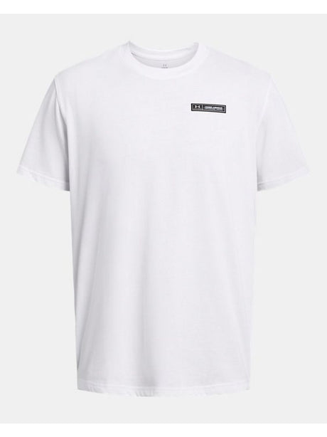 T-shirt Sportiva Under Armour UA Heavyweight Armour Label Uomo - Bianco