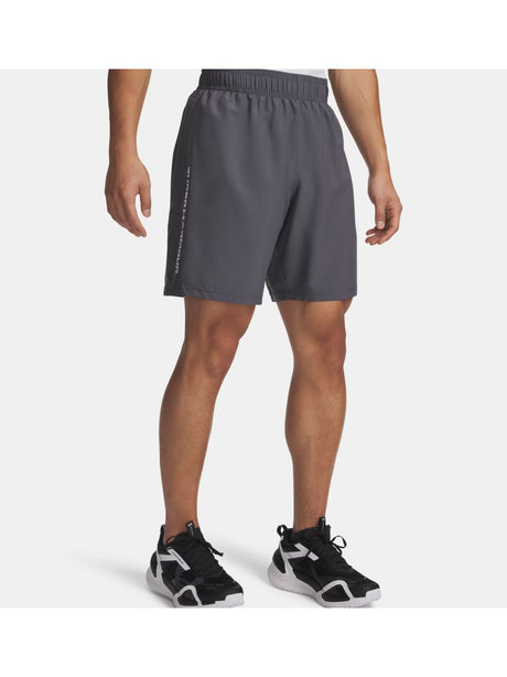 Pantaloncino Sportivo Under Armour UA TECH WOVEN WORDMARK Uomo - Grigio