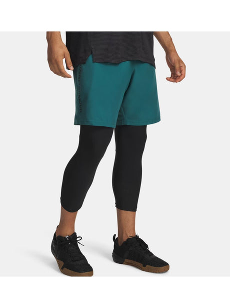 Pantaloncino Sportivo Under Armour UA TECH WOVEN WORDMARK Uomo - Verde