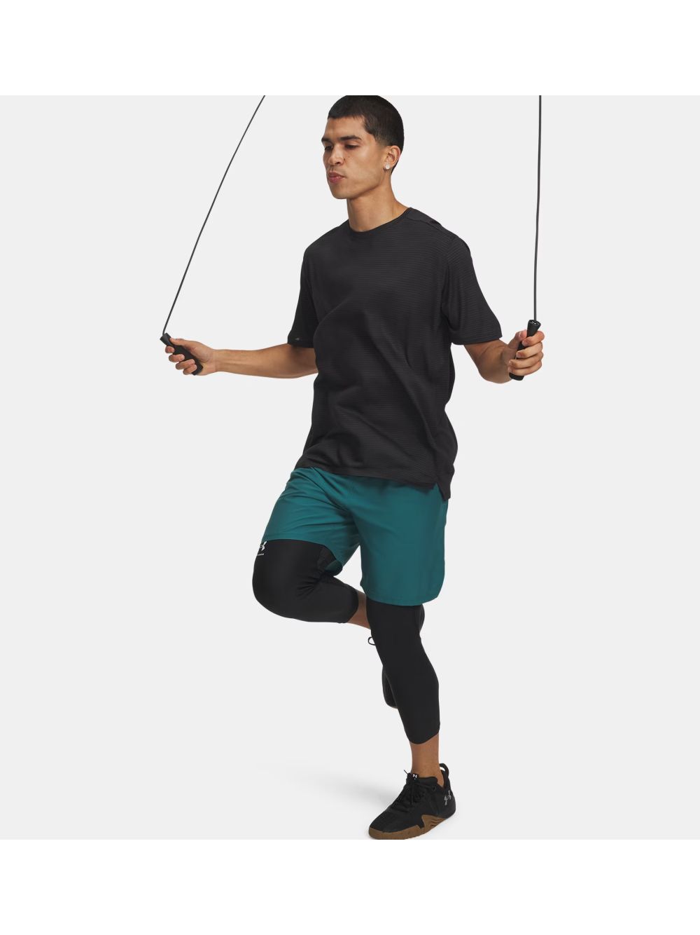 Pantaloncino Sportivo Under Armour UA TECH WOVEN WORDMARK Uomo - Verde