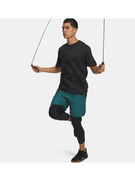 Pantaloncino Sportivo Under Armour UA TECH WOVEN WORDMARK Uomo - Verde