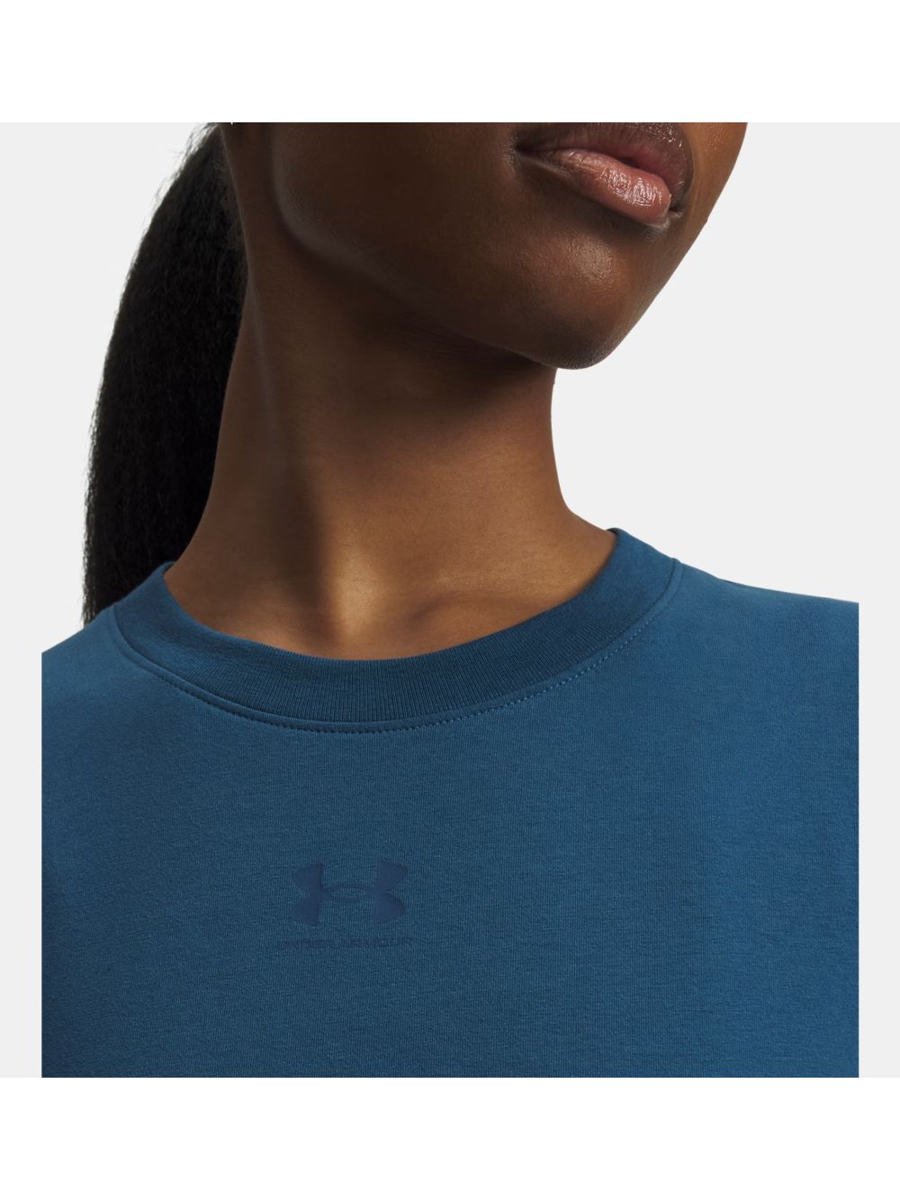 T-shirt Sportiva Under Armour UA Rival Core Donna - Blu