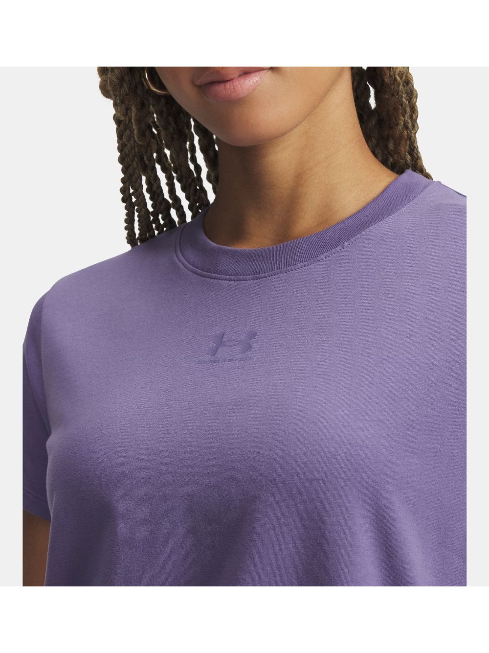 T-shirt Sportiva Under Armour UA Rival Core Donna - Viola