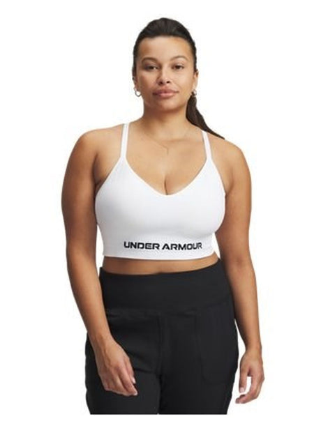 Top Sportivo Under Armour UA Vanish Seamless Low Donna - Bianco