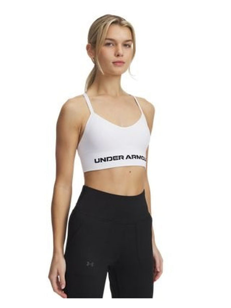 Top Sportivo Under Armour UA Vanish Seamless Low Donna - Bianco