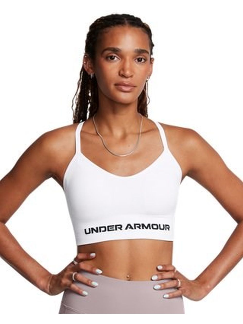 Top Sportivo Under Armour UA Vanish Seamless Low Donna - Bianco